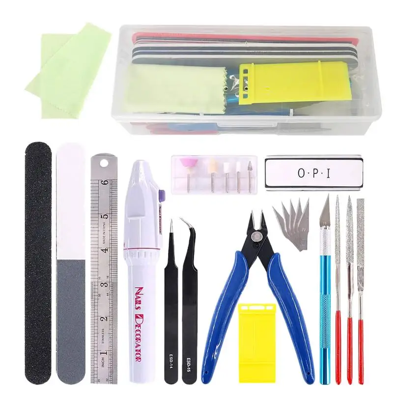 Model Kit Clipper - ‌24/9-Piece Miniature Tool Kit for Model