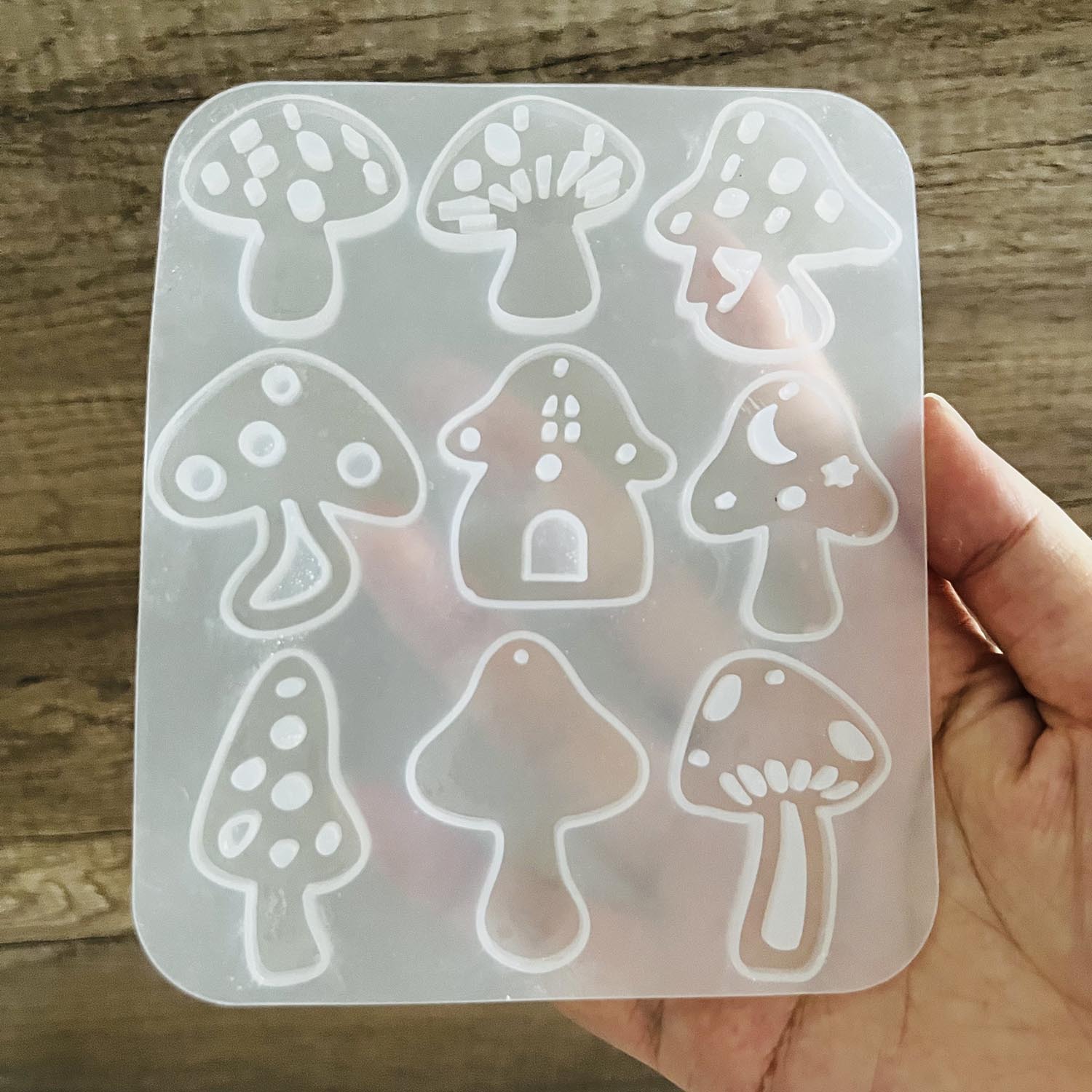 Model Kit Resin - Multi Style Mushrooms Earring Pendant With
