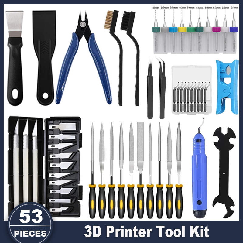 Model Kit Clipper - 3D Printer Tools Kit, 53pcs 3D