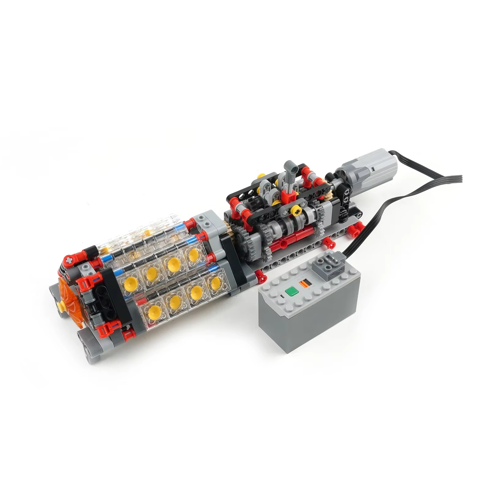 High-Tech Transparent V16 Engi - Model Kit Engine ulasan dan harga