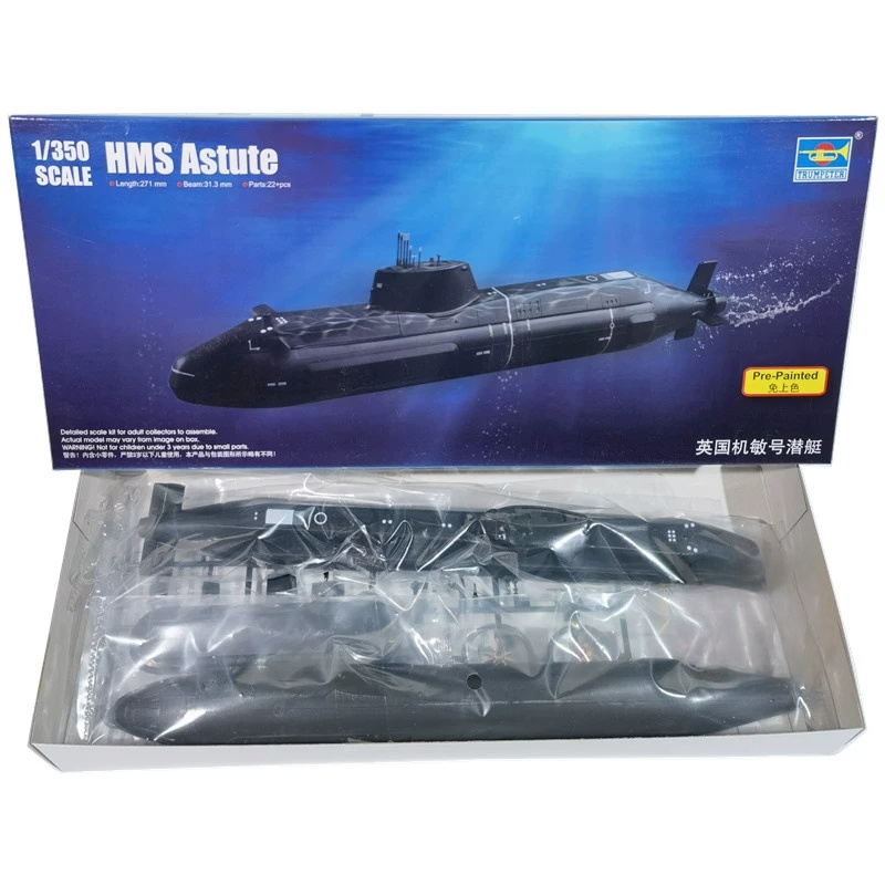TRUMPETER 1/350 Scale HMS Astu - Model Kit Yamato ulasan dan harga