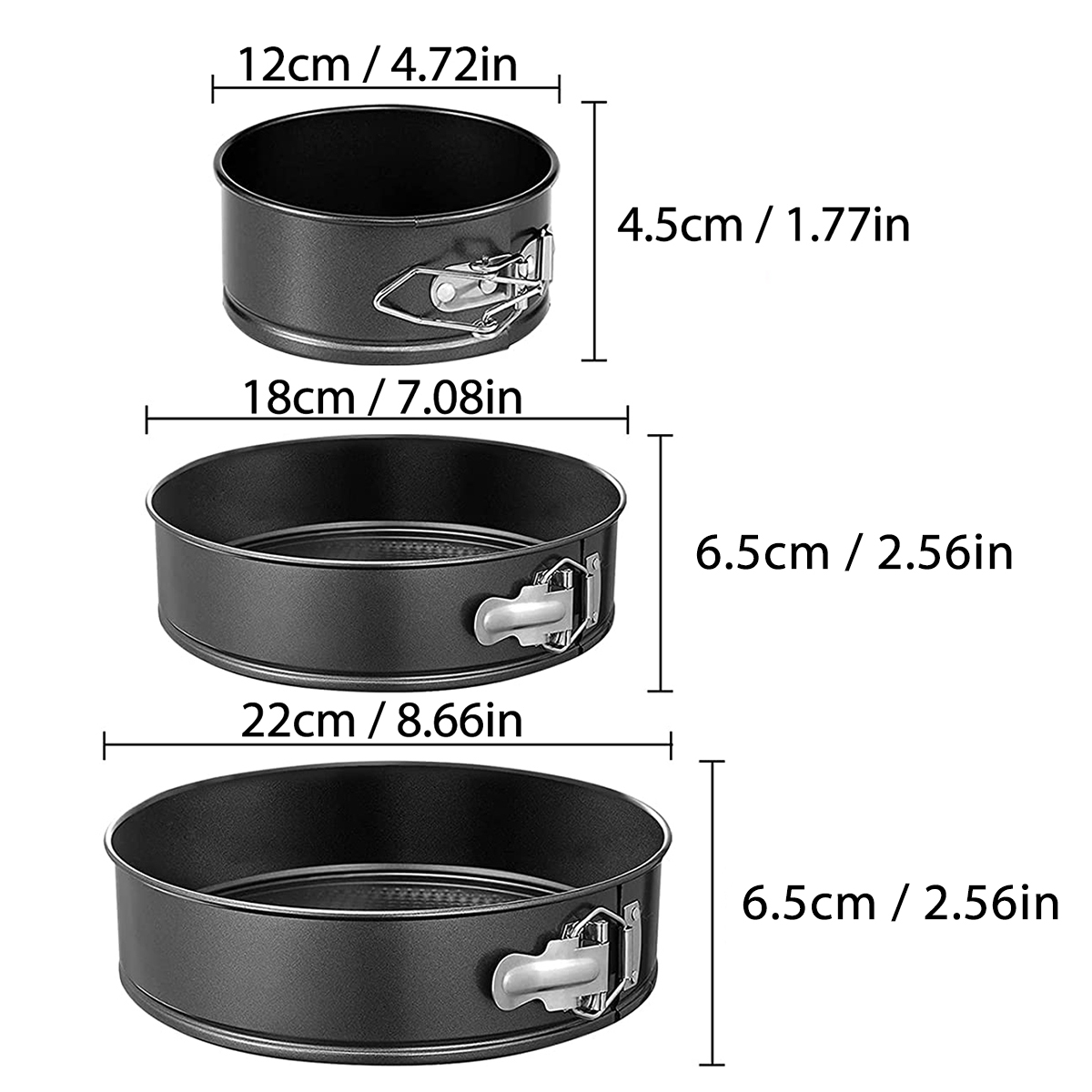 1PC, 3PCS Cake Pan Set, Round  - Model Kit For Beginners ulasan dan harga