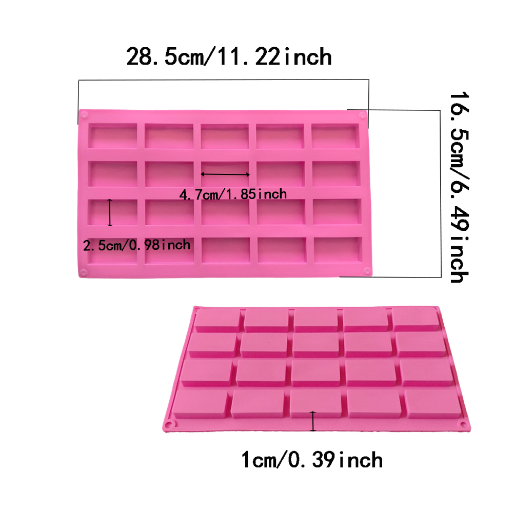 1pc 20 cavity rectangular sili - Model Kit For Beginners ulasan dan harga