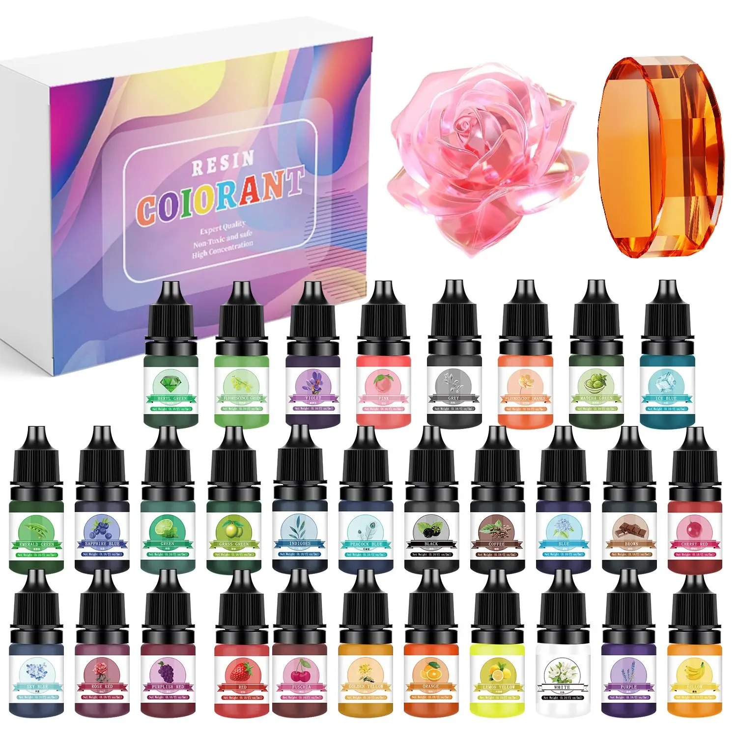 30Colors 5ml Epoxy Resin Pigme - Model Kit Resin ulasan dan harga