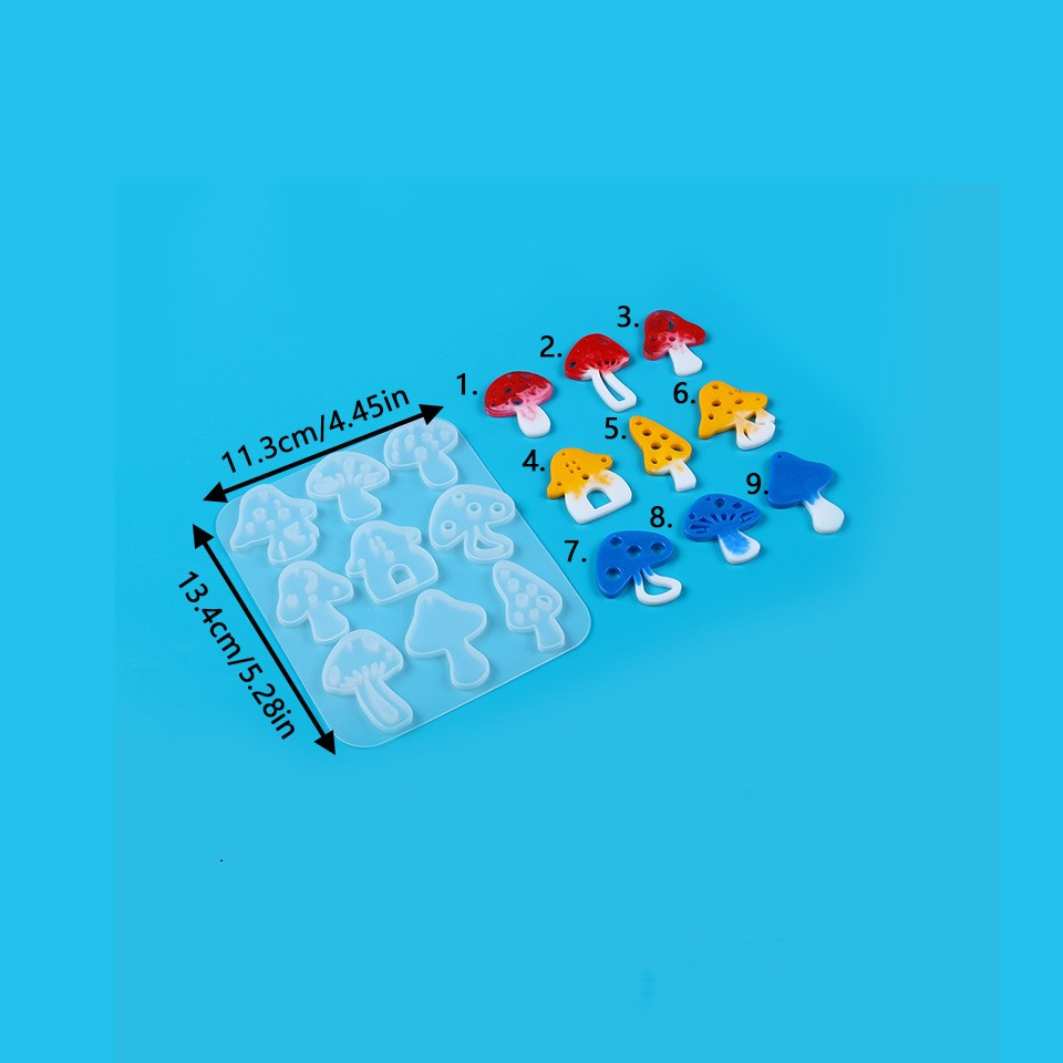 Multi Style Mushrooms Earring  - Model Kit Resin ulasan dan harga