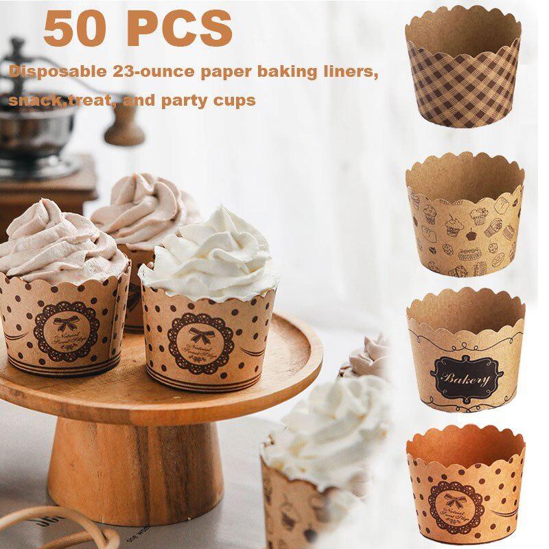 50Pcs/Pack Cupcake Paper Cups  - Model Kit For Beginners ulasan dan harga
