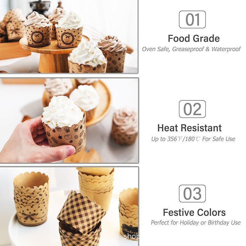 50Pcs/Pack Cupcake Paper Cups  - Model Kit For Beginners ulasan dan harga