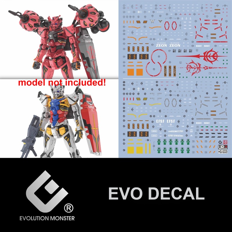 EVO Decal HG-GQ3 Water Slide S - Model Kit Non Gundam ulasan dan harga