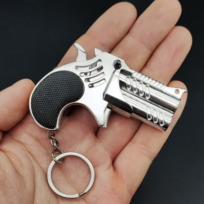 1Pcs Mini Keychain Metal Rubbe - Model Kit Revolver ulasan dan harga